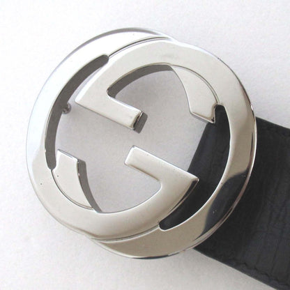 Gucci Interlocking G GG Canvas Leather Belt