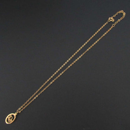 Christian Dior Oval Logo Necklace