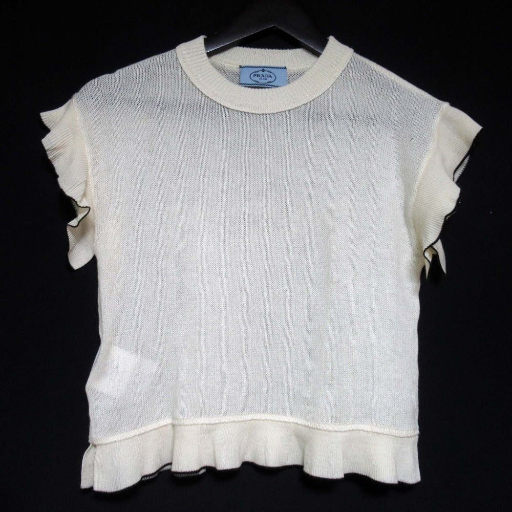 Prada Wool Cashmere Blend Knit Sweater