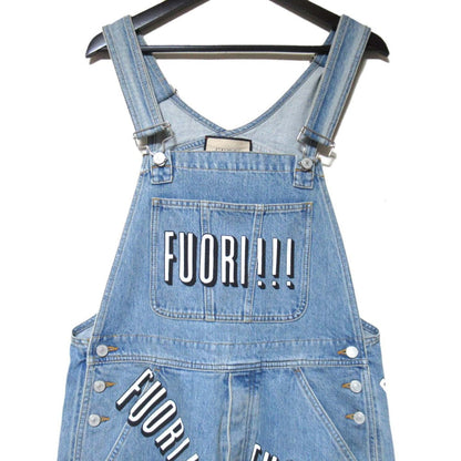 Gucci FUORI Print Denim Overall