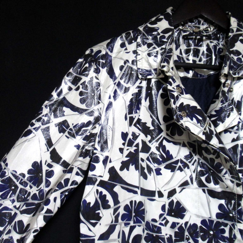 Gucci Flower Print PVC Coated Coat