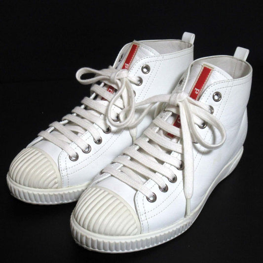Prada Sport Leather High-top Sneakers