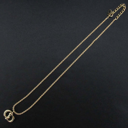 Christian Dior Logo Pendant Necklace