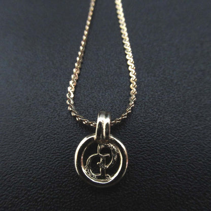 Christian Dior Logo Pendant Necklace