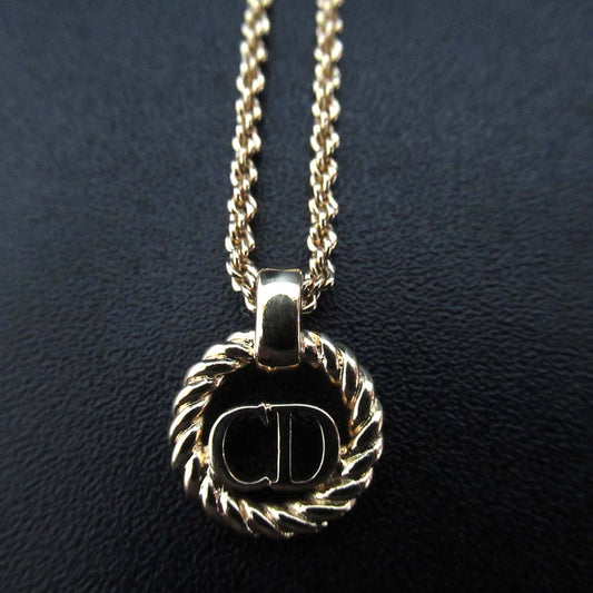 Christian Dior Logo Pendant Necklace