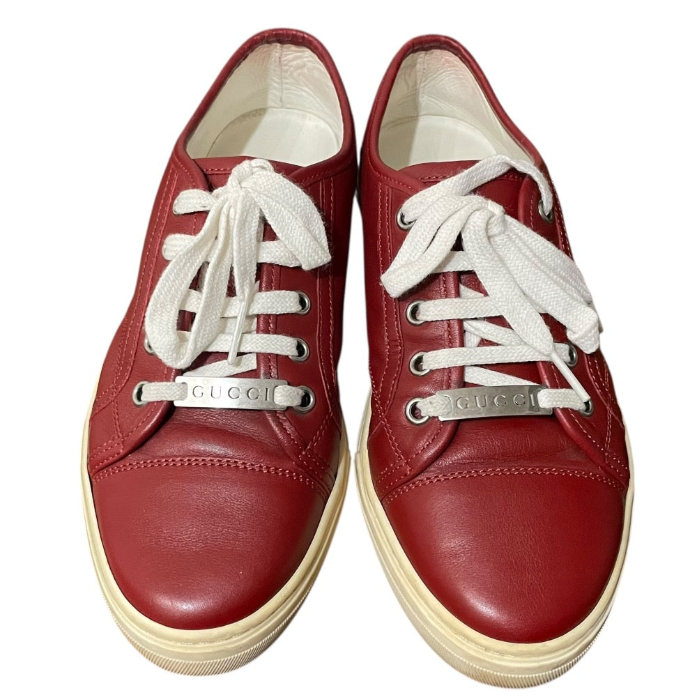 Gucci Leather Low Cut Sneakers