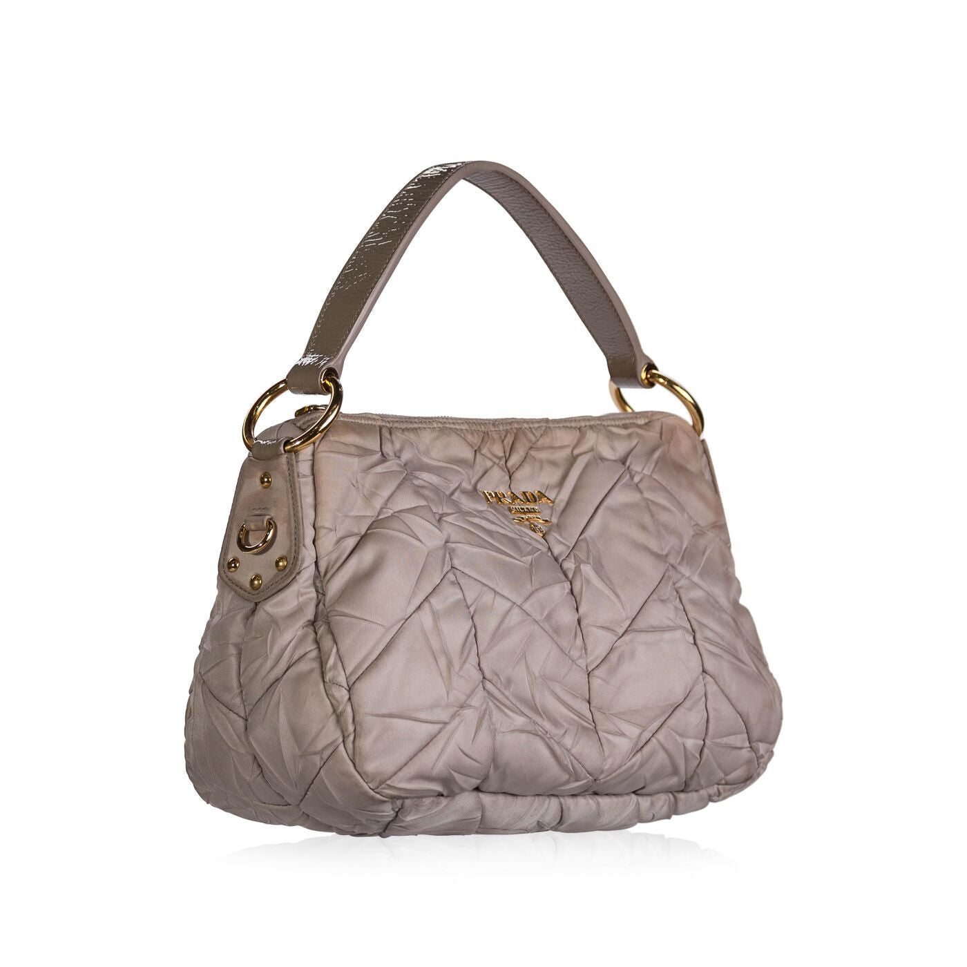 Prada Tessuto Quilted Hobo Handbag