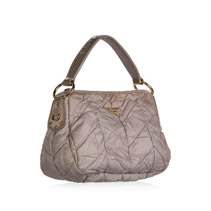 Prada Tessuto Quilted Hobo Handbag