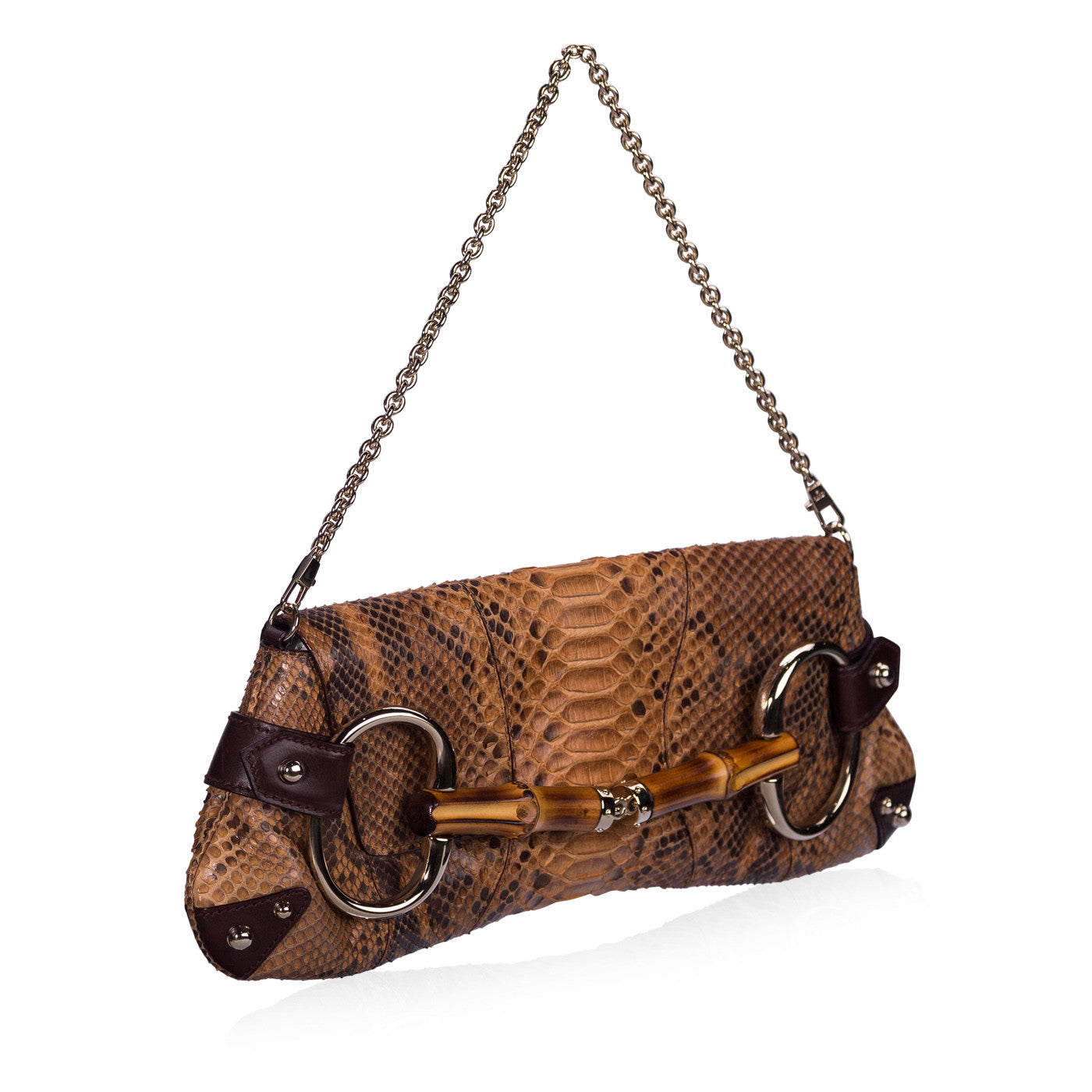 Gucci Python Bamboo Horsebit