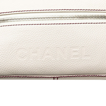 Chanel Logo Fringe Calf Shoulder Bag