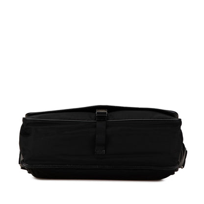 Prada Triangle Logo Plate Nylon Shoulder Bag