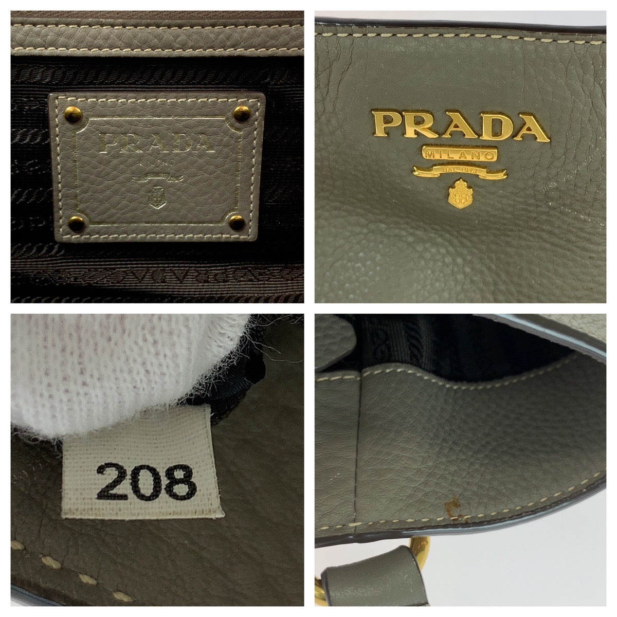 Prada Vitello Daino Marmo 2way bag BR4970