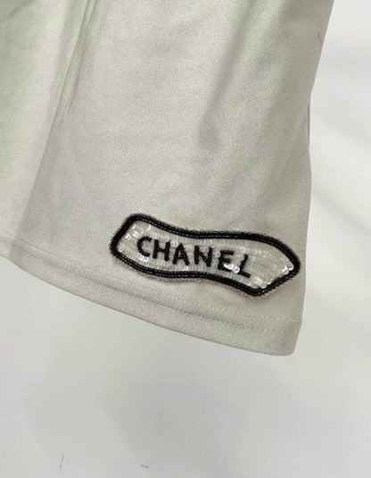 Chanel gray workout top and pant size 34