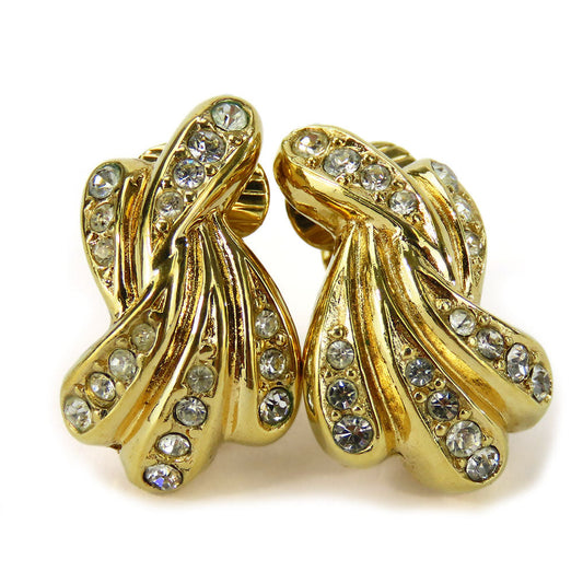Christian Dior Gold Plated Metal Earrings