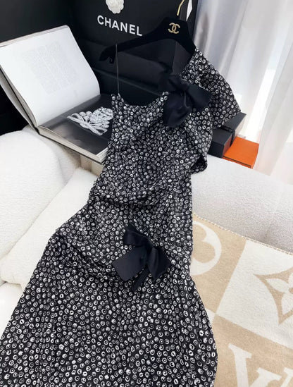 Chanel 21S Black & White Dress