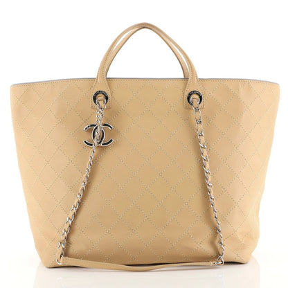 Chanel XL Calfskin Shopping Tote Bag