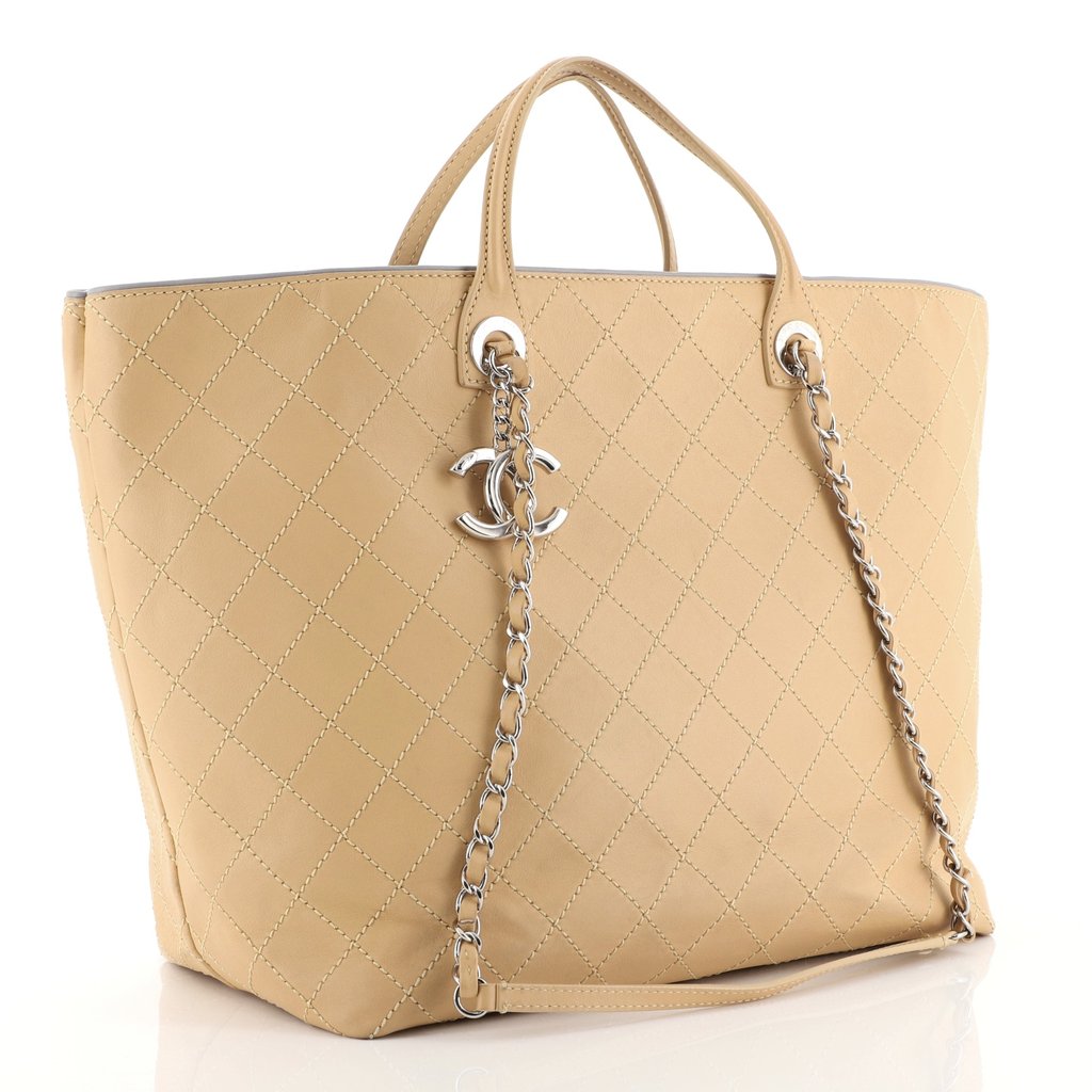 Chanel XL Calfskin Shopping Tote Bag