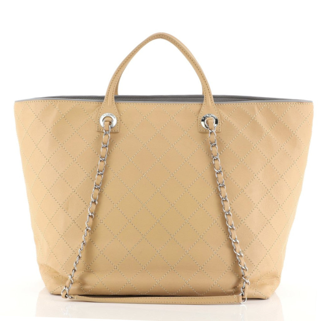 Chanel XL Calfskin Shopping Tote Bag