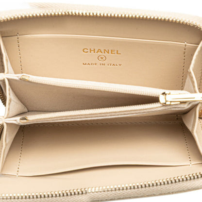 Chanel Coco Mark Matelassé Caviar Coin Case