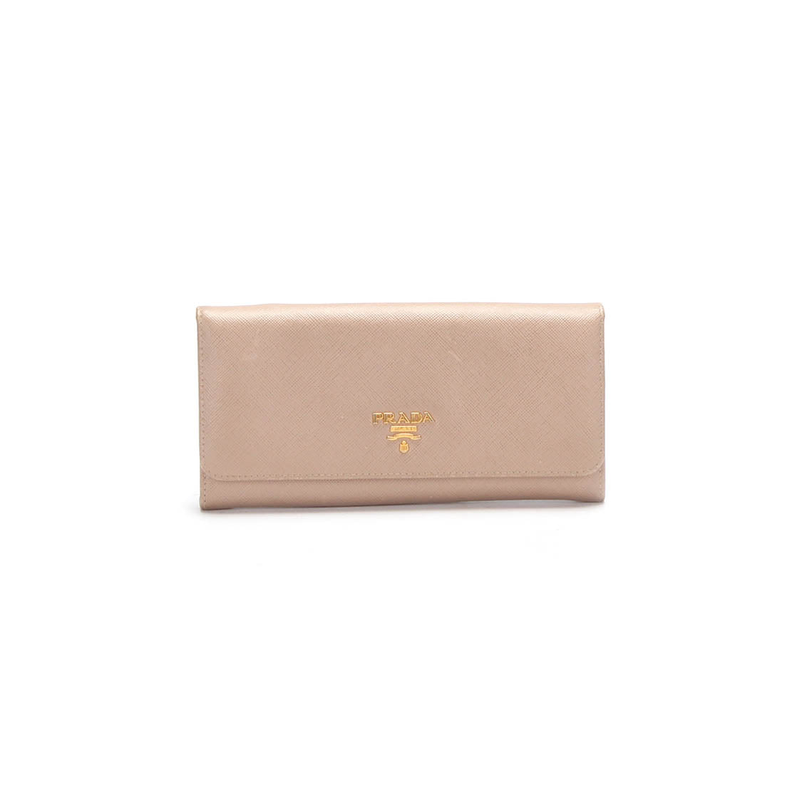 Prada Saffiano Long Wallet Leather Long Wallet