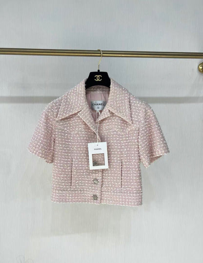 Chanel 24P Pink short sleeve jacket size 34