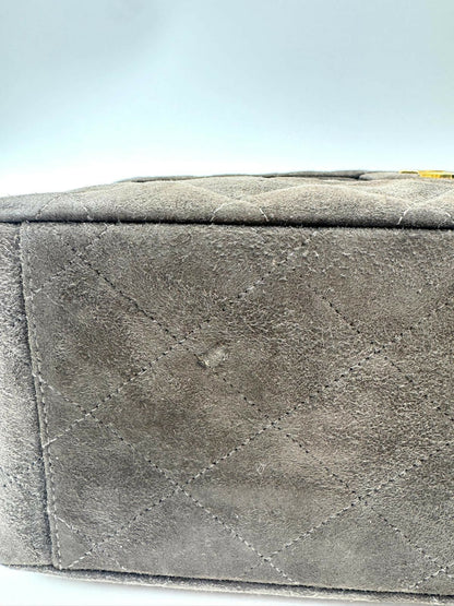 Chanel Vintage Series 3 Suede Maxi Flap Bag