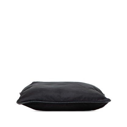 Prada Triangle Logo Plate Nylon Shoulder Bag