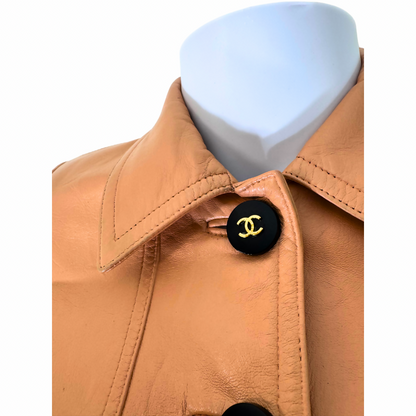 Chanel Vintage 95P Beige Cropped Jacket