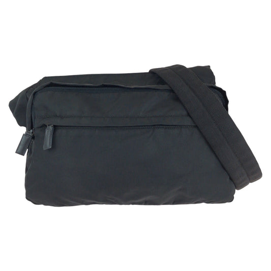 Prada Tessuto Triangle Logo Plate Nylon Shoulder Bag