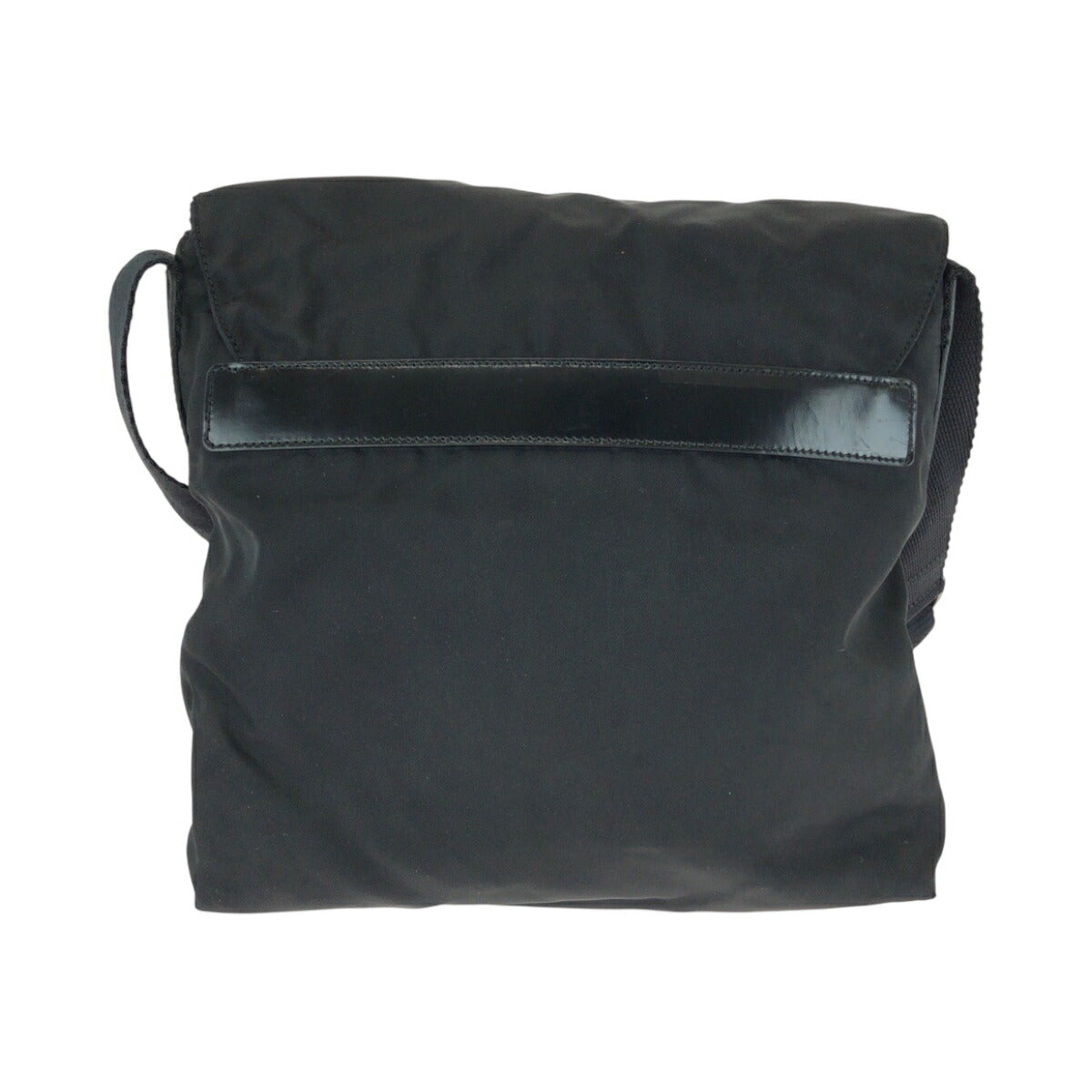 Prada Tessuto Triangle Logo Plate Nylon Shoulder Bag
