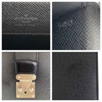 Louis Vuitton Taiga Pilot Case Briefcase M30022