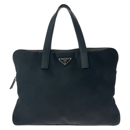 Prada Tessuto Triangle Logo Plate Nylon/Leather Briefcase