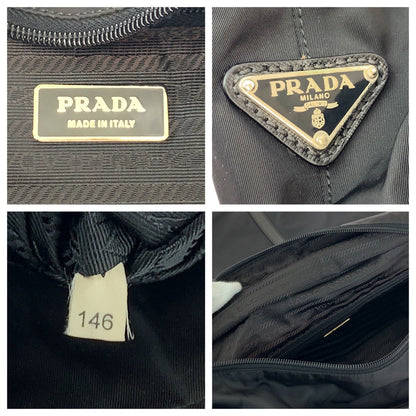 Prada Tessuto Triangle Logo Plate 2way Bag VA0523