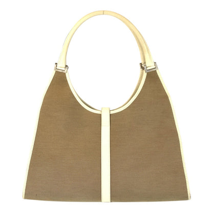 Gucci Jackie Canvas Leather Shoulder Bag
