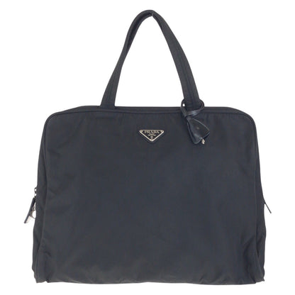 Prada Tessuto Triangle Logo Plate Nylon Handbag