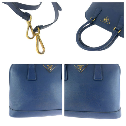 Prada Saffiano Triangle Logo Plate 2way Bag BL0537