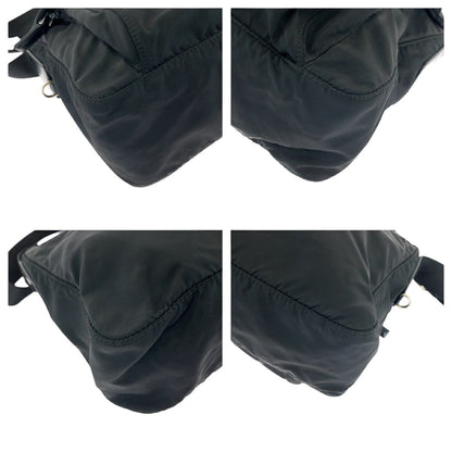 Prada Tessuto Triangle Logo Plate Nylon Shoulder Bag 502064