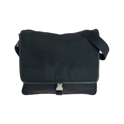 Prada Tessuto Triangle Logo Plate Nylon/Leather Shoulder Bag 502517