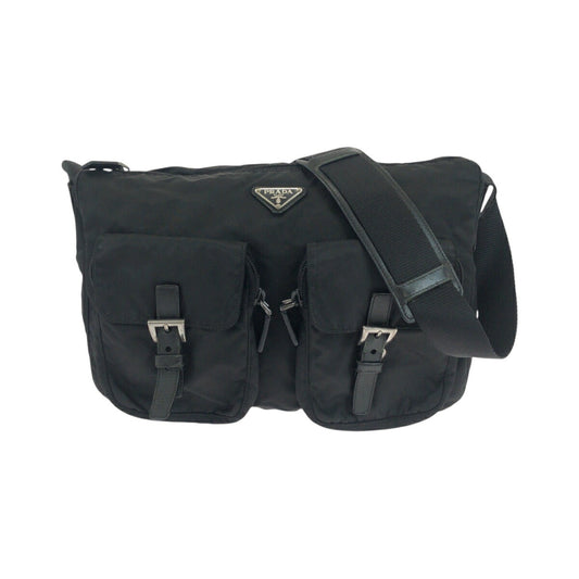 Prada Tessuto Triangle Logo Shoulder Bag