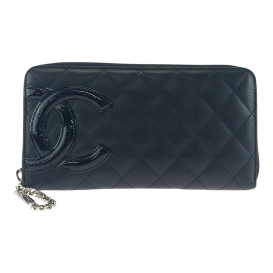 Chanel Cambon Line Leather Long Wallet