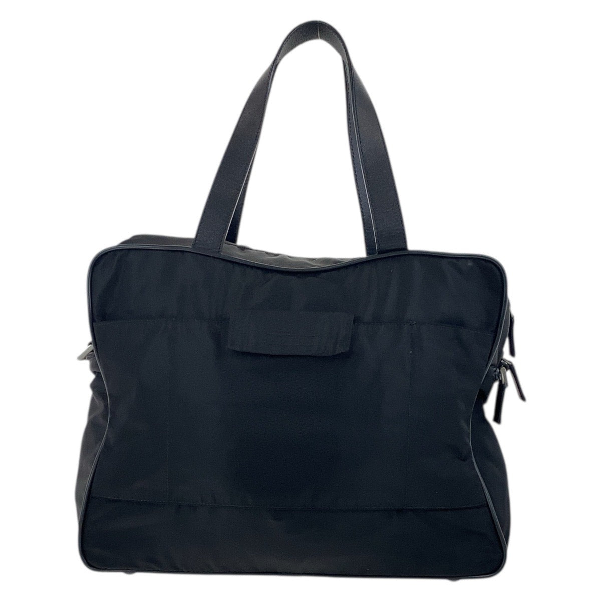 Prada Tessuto Saffiano Nylon Leather Briefcase