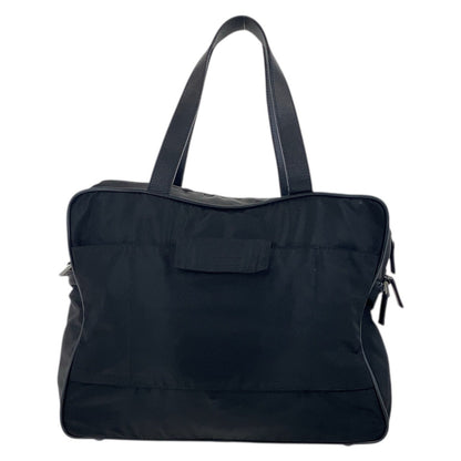 Prada Tessuto Saffiano Nylon Leather Briefcase