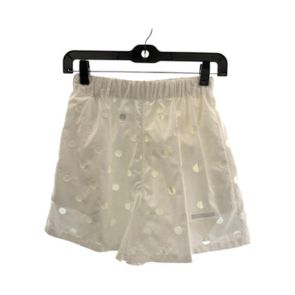 Prada Polka Dot Cutwork Cotton Shorts
