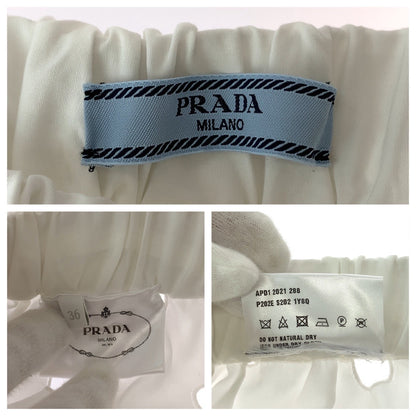 Prada Polka Dot Cutwork Cotton Shorts