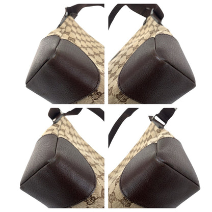 Gucci GG Canvas Leather Shoulder Bag
