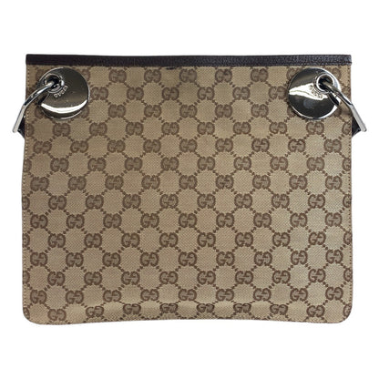 Gucci GG Canvas Leather Shoulder Bag
