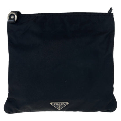 Prada Tessuto Nylon Leather Python Shoulder Bag