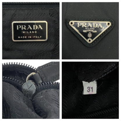 Prada Triangle Logo Plate Nylon 2way Bag