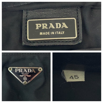 Prada Tessuto Triangle Logo Plate Nylon Shoulder Bag