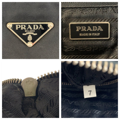 Prada Tessuto Nylon Leather Shoulder Bag